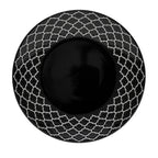 Thumbnail image #1 for Libbey Samira 109981 Round China Plate, 12-1/8 in Diameter, Black Combo