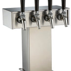 Thumbnail image #5 for Perlick Corporation EA2110-4B Stainless Steel Air-Cooled Countertop Tee Beer Tower, 4-Faucet