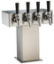 Thumbnail image #5 for Perlick EA2110-4B Stainless Steel Air-Cooled Tee Beer Tower, 4-Faucet