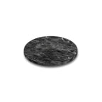 Thumbnail image #1 for Steelite Delfin, Supermarket DFFSRD9M10 Round Melamine Flat Sheet Disc, Marble Black, 9" Diameter x 3/4"H
