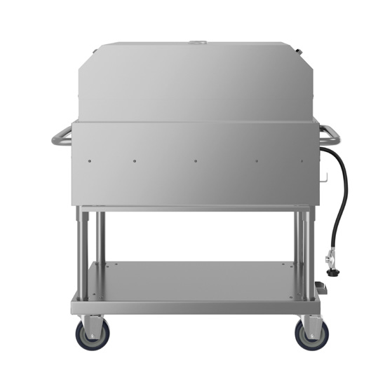Product image #6 for KoolMore Commercial Outdoor Mobile 5-Burner Propane Charbroiler Grill with Pizza Oven