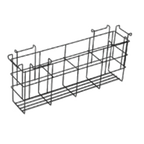 Thumbnail image #1 for Eagle Group Spec-Bar BR6-12-19 Hang-On Single Speed Rail Bottle Rack, 6-Bottle, 12"W x 19"D, Vinyl-Coated Wire
