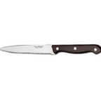 Thumbnail image #1 for Libbey Steak Knives 201 2632 Steak Knife, 9-1/4", Pointed Tip, Black Bakelite Handle