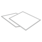 Thumbnail image #1 for Eastern Tabletop Z938 Buffet Side Panels with Stainless Steel Edging, 31 x 32 x 1 in, Set of 2
