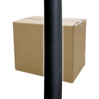 Thumbnail image #1 for ATSMFG ATS AT&S-TC3704-BAR-CASE MFG Bar-Height Table Base Column Only, 4-Inch Diameter, Black Powder-Coated Stainless Steel, Adjustable Glides