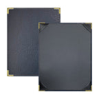 Thumbnail image #1 for Risch Harley HARST-1V 8.5X11 Single-View Faux-Leather Menu Cover, 8-1/2" x 11" Case of 25