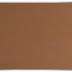 Thumbnail image #1 for AARCO Products DB4860 Wall-Mounted Bulletin Board, 60"W x 48"H, Natural Pebble Grain Cork, Satin Anodized Aluminum Frame
