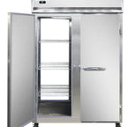 Thumbnail image #2 for Continental Refrigerator 2RNPT 2-Section Pass-Thru Reach-In Refrigerator, Solid Doors, Self-Contained, Stainless Steel Front