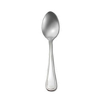 Thumbnail image #1 for 1880 Hospitality Pearl by Oneida® V163SADF Silver-Plated Demitasse Coffee Spoon, 4-1/2 in, Beaded Handle Border Pack of 1 Dozen