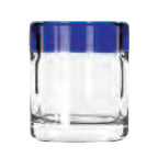 Thumbnail image #1 for Libbey Aruba 92311 Shot Glass, 2-1/2 oz., Cobalt Blue Rim, Hand-Blown Glass