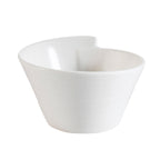 Thumbnail image #1 for CAC China Sushi Signature SUS-B6 36 oz Conical Porcelain Bowl, 6-1/4 in Diameter, Embossed Case of 3 Dozen