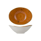 Thumbnail image #1 for Tuxton China Artisan Geode GGC-403 Porcelain Capistrano Bowl, 20 oz, Oval, 8" 1 Dozen