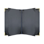 Thumbnail image #2 for Risch Harley HARST-6V 5.5X8.5 6-View Padded Faux-Leather Booklet Menu Cover, 5-1/2" x 8-1/2" Case of 25
