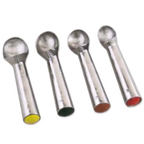 Thumbnail image #2 for Browne USA Foodservice 571424 Ice Cream Dipper, #24, 1-1/2 oz, Self-Defrosting, Sealed Cast Aluminum, Red