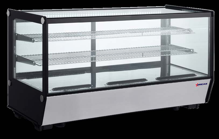 Product image #5 for 60-Inch Square Glass Full-Service Countertop Refrigerated Display Case, 8.89 Cu. Ft.
