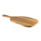 Thumbnail image #2 for Steelite International Creations Wood 6525TW302 Oblong Wood Serving Board Paddle with Handle, 17.25 x 9 in