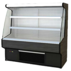 Thumbnail image #1 for RPI Industries Bandit SCRFC6060R Air Screen Display Case, 60"W x 60"H, Self-Contained Refrigeration, 2-Tier Shelves