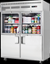 Thumbnail image #5 for Everest Refrigeration Two-Section Reach-In Refrigerator with Combination Half Glass and Solid Hinged Doors, 55 Cu. Ft., 59 Inches Wide
