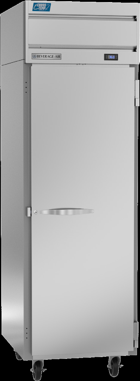 Product image #7 for Beverage-Air Cross Temp 1-Section Convertible Reach-In Refrigerator/Freezer, Top-Mounted Self-Contained, 23.1 Cu. Ft.