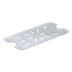 Thumbnail image #1 for Libertyware 2140DS 1/4 Size Clear Polycarbonate Drain Shelf, 4-Inch Case of 48