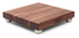 Thumbnail image #2 for John Boos Gift Collection 12 x 12-Inch Square Edge Grain Walnut Cutting Board, 1.5-Inch Thick, with Stainless Steel Bun Feet