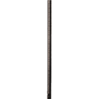 Thumbnail image #1 for 1880 Hospitality Focus Foodservice FGN063BK Mobile Wire Shelving Post, 63"H, Black Epoxy-Coated, 1" Grooved Case of 4