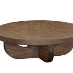 Thumbnail image #2 for Cal-Mil Melrose 27006-4-136 Round Wood Buffet Riser, 12" x 12" x 4"H, Chocolate Brown