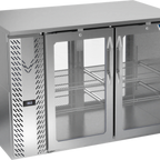 Thumbnail image #1 for Victory Refrigeration VBBN48HC-G-PT-S 48-Inch Pass-Thru Back Bar Refrigerator, 4 Glass Self-Closing Doors, Stainless Steel