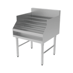 Thumbnail image #1 for GSW BS-LDR2436 5-Tier Freestanding Liquor Display Rack, 36"W x 24"D x 33-1/4"H, Stainless Steel