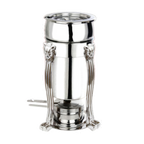 Thumbnail image #1 for Eastern Tabletop Lion-Head 3101LH-SS Petite Marmite Soup Chafer, 2 qt, Stainless Steel, Lift-Off Cover