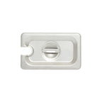 Thumbnail image #1 for Thunder Group STPA5190CS 1/9 Size Slotted Steam Table Pan Cover with Handle, 24 Gauge Stainless Steel Case of 72