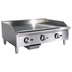 Thumbnail image #2 for Black Diamond 36-Inch Heavy Duty Thermostatic Countertop Gas Griddle with 1-Inch Smooth Steel Plate, 90,000 BTU