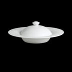 Thumbnail image #1 for Steelite International Rene Ozorio, Aura 6300P054 Round Porcelain Soup Plate, 12 oz, 11.75"