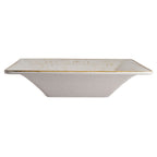 Thumbnail image #2 for Steelite Creations, Craft White MEL 68A632EL865 Square Melamine Serving Bowl, White, 96 oz., 13-1/2" x 3"H