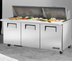 Thumbnail image #5 for True Mega Top 72-Inch 3-Section Refrigerated Sandwich/Salad Prep Table with 30-Pan Rail
