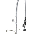 Thumbnail image #1 for Component Hardware Encore KC53-1000-AF4 Commercial Wall-Mount Pre-Rinse Assembly, 8" Adjustable Centers, 12" Swing Spout, 35" Flexible Gooseneck