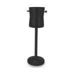 Thumbnail image #1 for Eastern Tabletop 7950MB Wine/Beverage Bucket Stand with Insulated Bucket, Weighted Base, Black Stainless Steel, 9-7/8" x 8" x 30"H