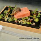 Thumbnail image #2 for Korin Inc PLL-339 Rectangular Slate Plate, 8-1/2" x 4-1/2", Black