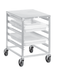 Thumbnail image #5 for Channel Aluminum Poly Box Rack Cart, End-Load, 5-Box Capacity