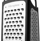 Thumbnail image #1 for JB Prince Microplane U929 4-Sided Grater with Ultra-Coarse, Fine, Medium Ribbon and Slicer Blades, Stainless Steel, Black Plastic