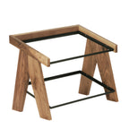 Thumbnail image #1 for Cal-Mil 23138-2-78 2-Tier Acrylic Pastry Display Case with Hinged Door, Walnut, 14"W x 23.25"D x 17.5"H