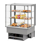 Thumbnail image #1 for Fri-Jado USA MCC 36-3 C FS 3-Section White Glass Door Merchandiser with Self-Contained Bottom-Mount Refrigeration