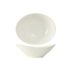Thumbnail image #1 for Tuxton China AMU-403 Oval Ceramic Asian Soup Bowl, 20 oz, 8 x 6-1/2 x 3 in, Pearl White 1 Dozen