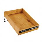 Thumbnail image #1 for Cal-Mil Madera 22070-99 Adjustable Write-On Rustic Pine Merchandiser, 12-1/4"W x 16-3/4"D x 7-3/4"H