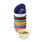 Thumbnail image #1 for G.E.T. GET RM-389-MIX 3 oz Melamine Ramekin, Assorted Colors, Fluted Cone Shape Dozen Case of 4 Dozen