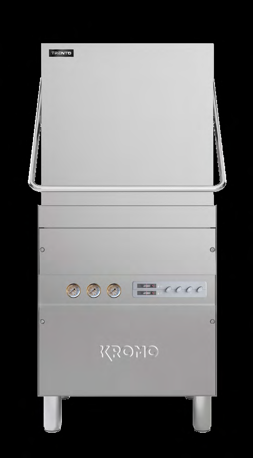 Product image #5 for Trento Kromo Upright High-Temp Door-Type Dishwasher with Booster Heater, 30 Racks/Hour