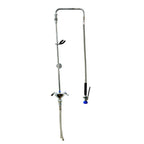Thumbnail image #1 for Fisher 21120 Deck-Mount Single-Hole Pre-Rinse Unit, 31 in Riser, 25 in Hose, Swivel, Dual Deck Controls, Lever Handles