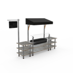 Thumbnail image #1 for Steelite International Mogogo, Modular MGCMLA01GSBF Canopy Cooling Station, 130"W x 29 1/2"D x 96"H