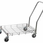 Thumbnail image #6 for Winco DWR-2617 Wire Dough Box Dolly for 18 x 26 Inch Boxes, 400 lb Capacity, Handle, 3-3/4 Inch Casters