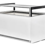 Thumbnail image #1 for GTI Designs T-Line T-1800TF Refrigerated Pastry Display Case, T-Form, 71 in W, Self-Contained, LED Lighting, Rear Sliding Doors